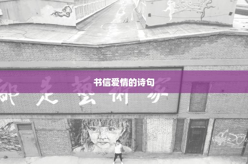 书信爱情的诗句