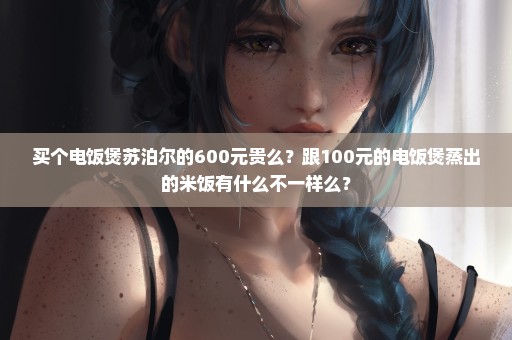 买个电饭煲苏泊尔的600元贵么？跟100元的电饭煲蒸出的米饭有什么不一样么？