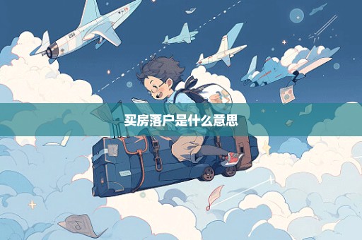 买房落户是什么意思