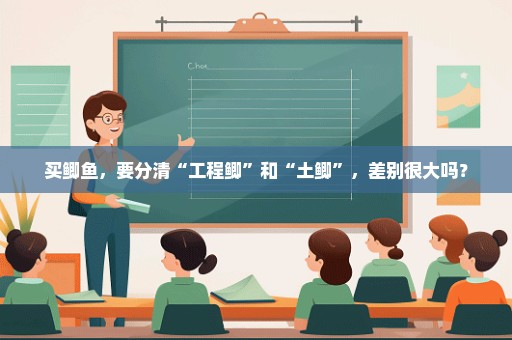 买鲫鱼，要分清“工程鲫”和“土鲫”，差别很大吗？