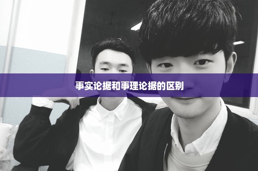 事实论据和事理论据的区别