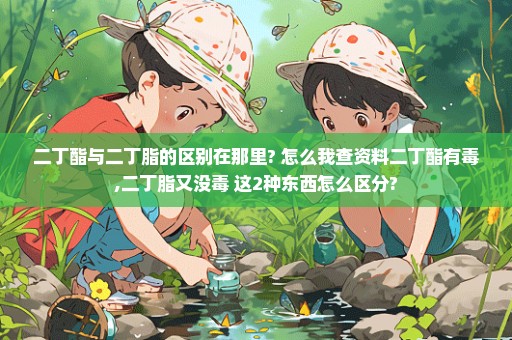二丁酯与二丁脂的区别在那里? 怎么我查资料二丁酯有毒,二丁脂又没毒 这2种东西怎么区分?