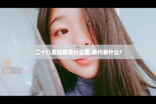 二十八星宿都是什么星,各代表什么?