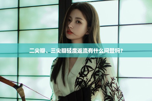 二尖瓣、三尖瓣轻度返流有什么问题吗？