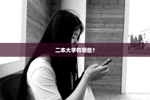 二本大学有哪些？