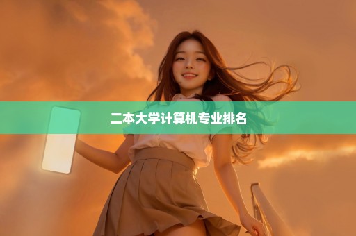 二本大学计算机专业排名