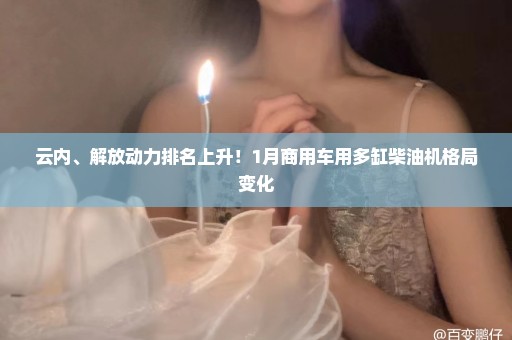 云内、解放动力排名上升！1月商用车用多缸柴油机格局变化