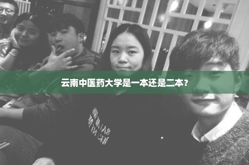 云南中医药大学是一本还是二本？