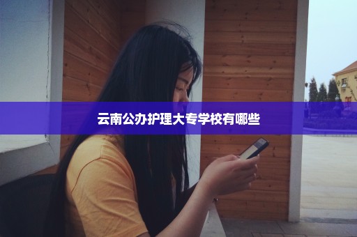 云南公办护理大专学校有哪些