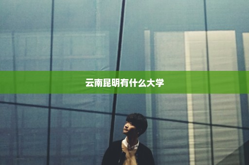云南昆明有什么大学