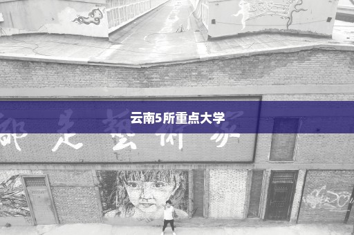 云南5所重点大学