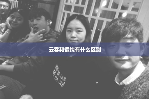云吞和馄饨有什么区别