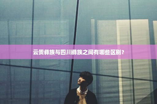 云贵彝族与四川彝族之间有哪些区别？