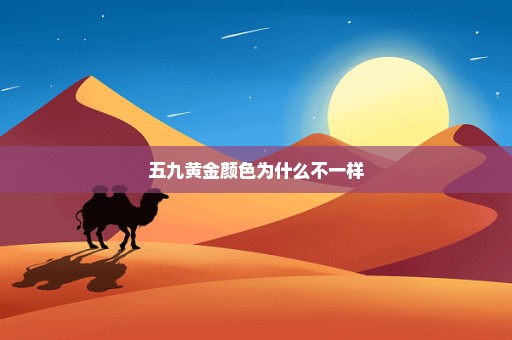 五九黄金颜色为什么不一样