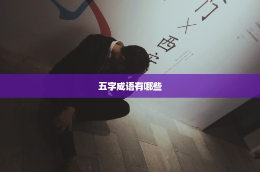 五字成语有哪些