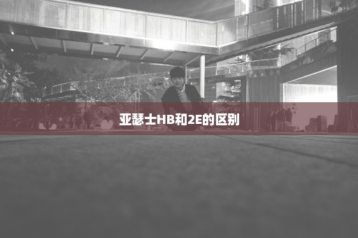 亚瑟士HB和2E的区别