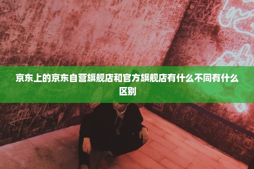 京东上的京东自营旗舰店和官方旗舰店有什么不同有什么区别