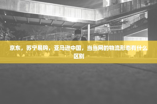 京东，苏宁易购，亚马逊中国，当当网的物流形态有什么区别