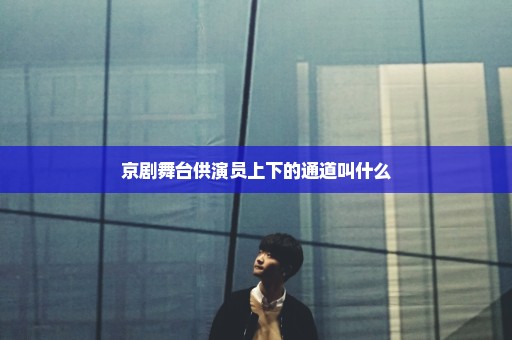 京剧舞台供演员上下的通道叫什么