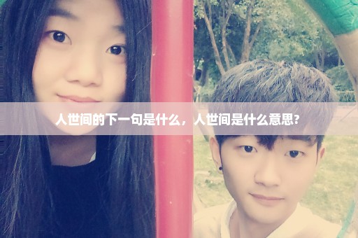 人世间的下一句是什么，人世间是什么意思? 