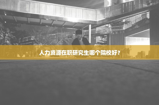 人力资源在职研究生哪个院校好？