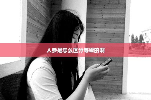 人参是怎么区分等级的啊
