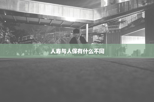 人寿与人保有什么不同