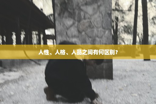人性、人格、人品之间有何区别？