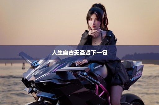 人生自古无圣贤下一句