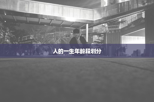 人的一生年龄段划分