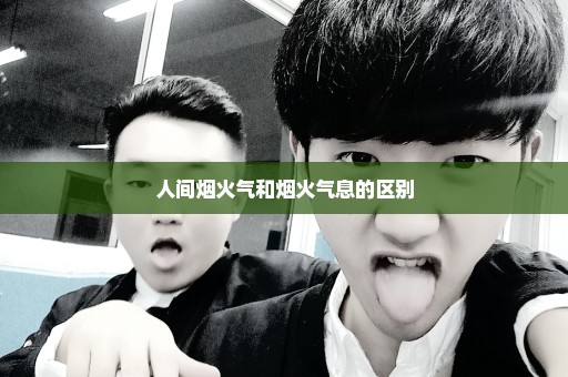 人间烟火气和烟火气息的区别