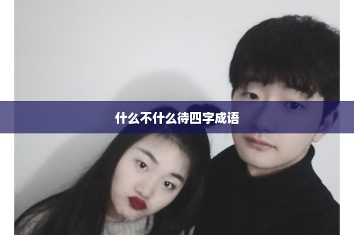 什么不什么待四字成语