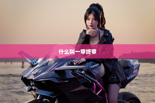 什么叫一审终审