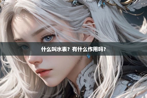 什么叫水表？有什么作用吗？