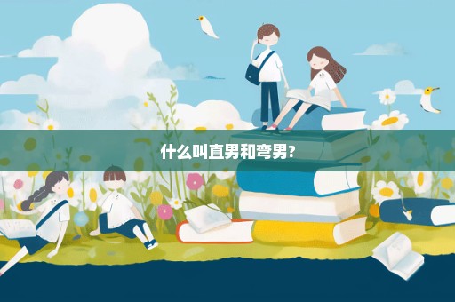 什么叫直男和弯男?