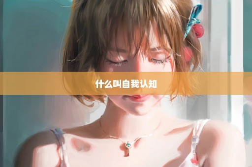 什么叫自我认知