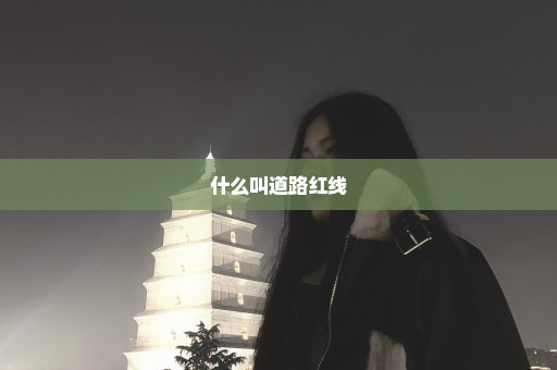 什么叫道路红线