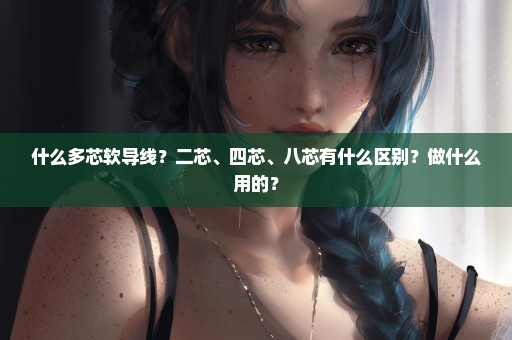 什么多芯软导线？二芯、四芯、八芯有什么区别？做什么用的？