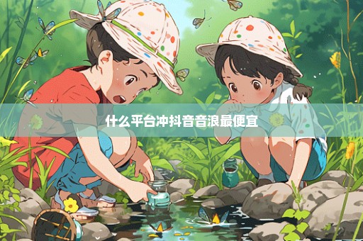 什么平台冲抖音音浪最便宜