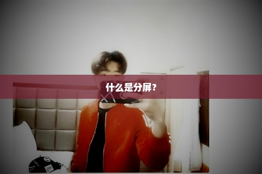 什么是分屏？