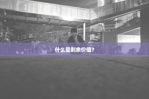 什么是剩余价值？