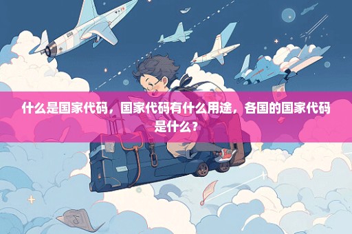什么是国家代码，国家代码有什么用途，各国的国家代码是什么？