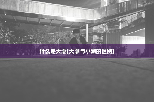 什么是大潮(大潮与小潮的区别)