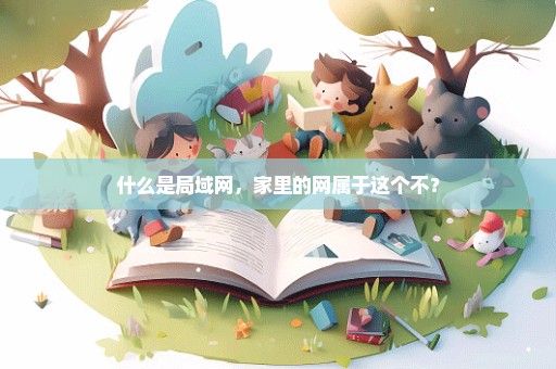 什么是局域网，家里的网属于这个不？