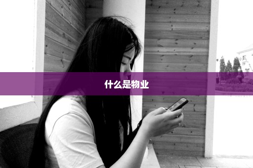 什么是物业