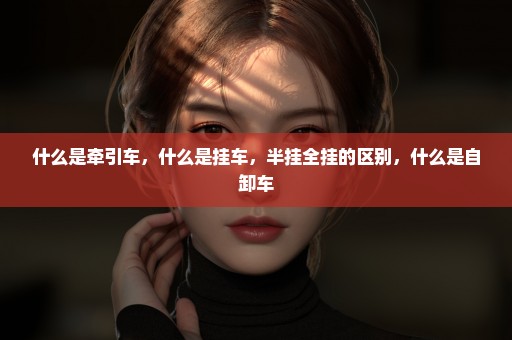 什么是牵引车，什么是挂车，半挂全挂的区别，什么是自卸车