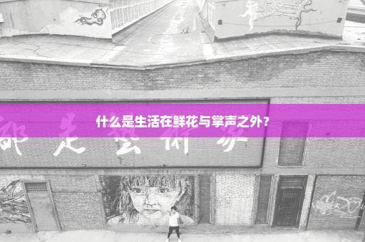 什么是生活在鲜花与掌声之外？