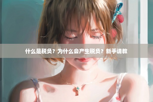 什么是税负？为什么会产生税负？新手请教