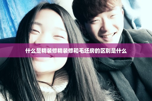 什么是精装修精装修和毛坯房的区别是什么