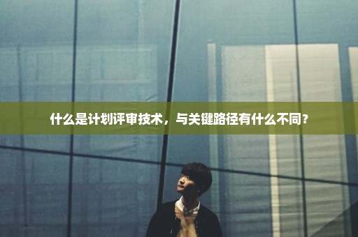 什么是计划评审技术，与关键路径有什么不同？